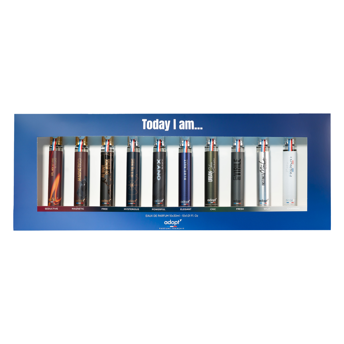 Coffret 10 x Eaux de parfum 30 ml - Coffret Mes 10 facettes - Édition Bleue