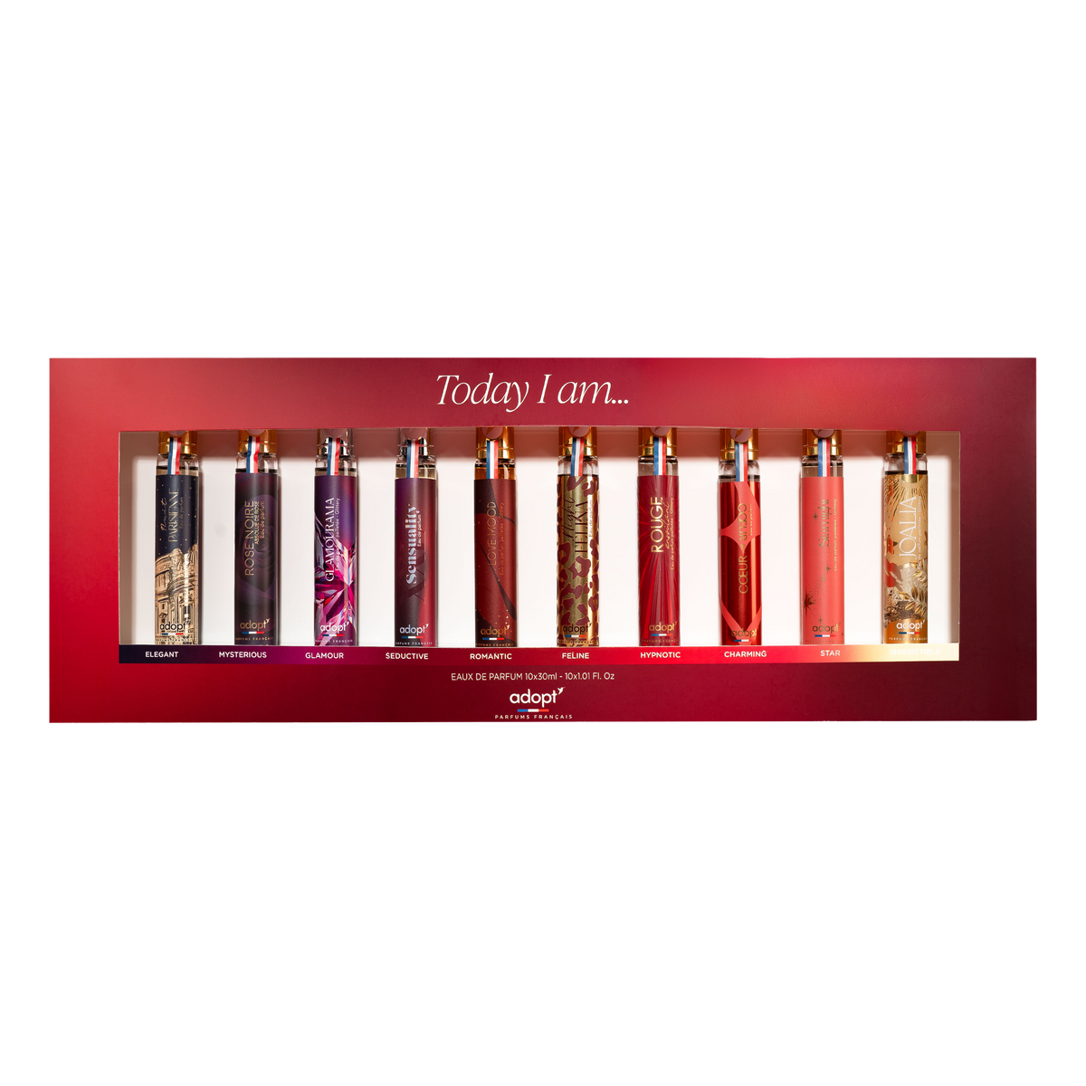 Coffret 10 x Eaux de parfum 30 ml - Coffret Mes 10 facettes - Édition Rouge