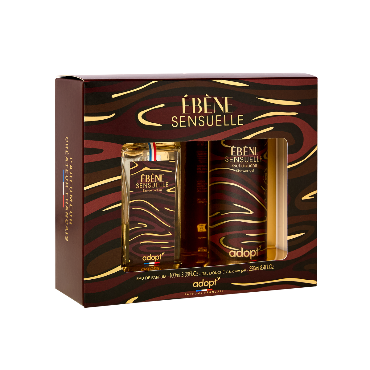 Coffret eau de parfum 100 ml + gel douche 250 ml - Ebène sensuelle