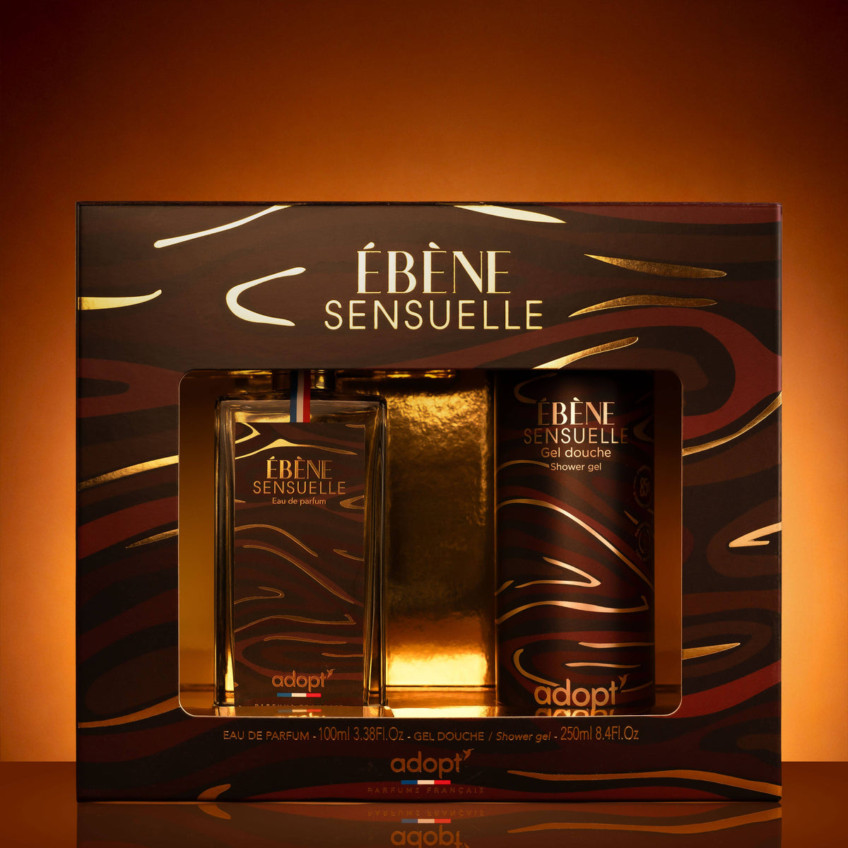 Coffret eau de parfum 100 ml + gel douche 250 ml - Ebène sensuelle