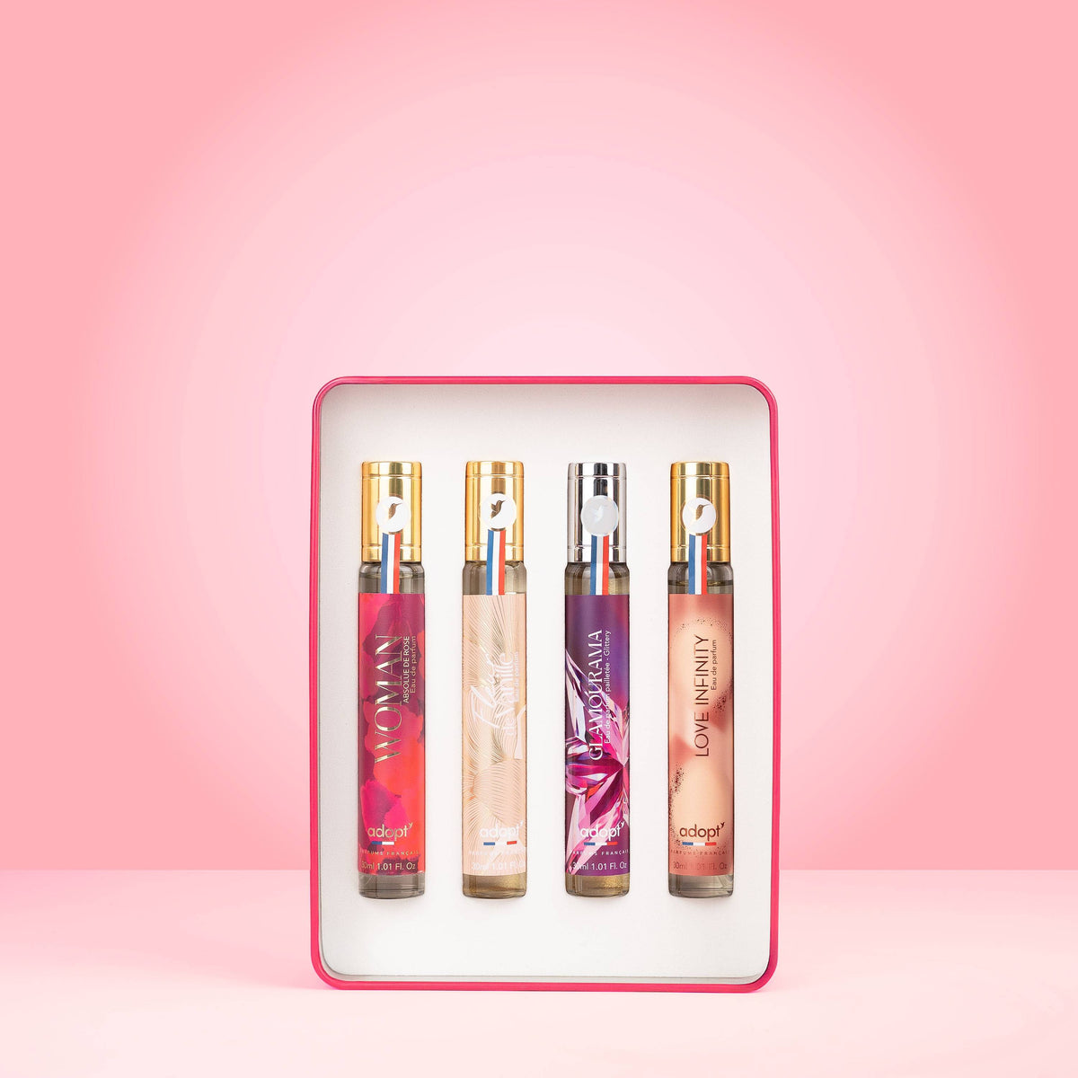 Coffret métal 4 eaux de parfum 30ml - Woman + Glamourama + Fleur de vanille + Love Infinity - Coolest mom ever