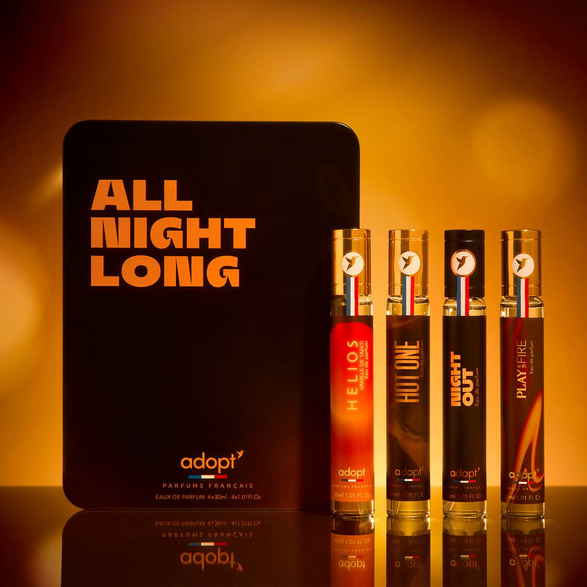 Coffret 4 x 30 ml Eaux de parfum - Night Out + Hot One + Magnetico + Play with fire - All night long