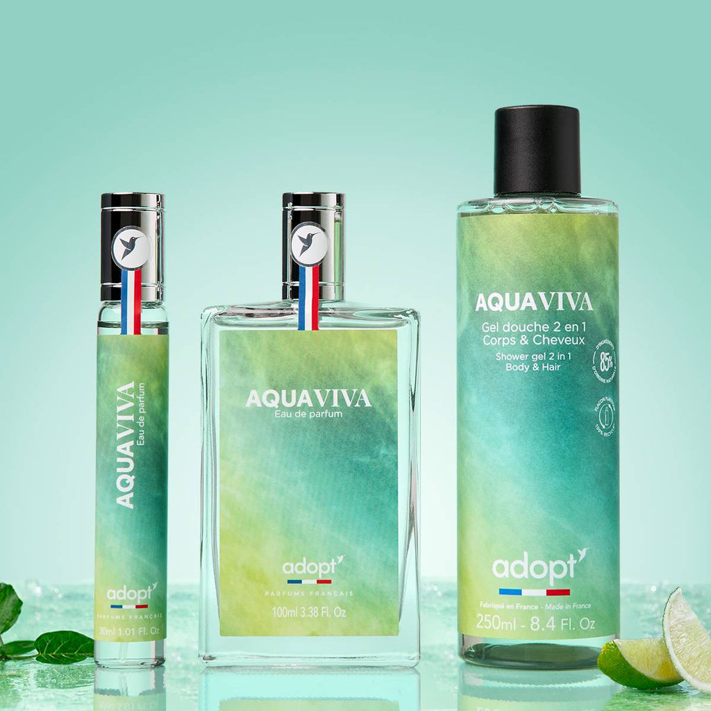 Coffret Eaux de parfum 30 ml et 100 ml + Gel douche 250 ml - Aqua Viva