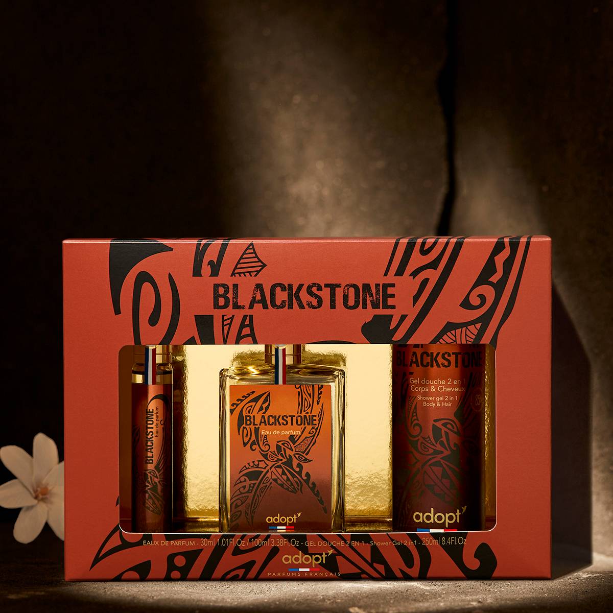 Coffret Eaux de parfum 30 ml et 100 ml + Gel douche 250 ml - Blackstone