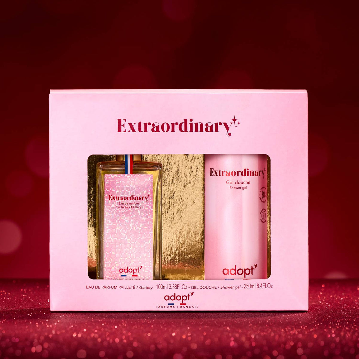 Coffret Eau de parfum 100 ml + Gel douche 250 ml - Extraordinary