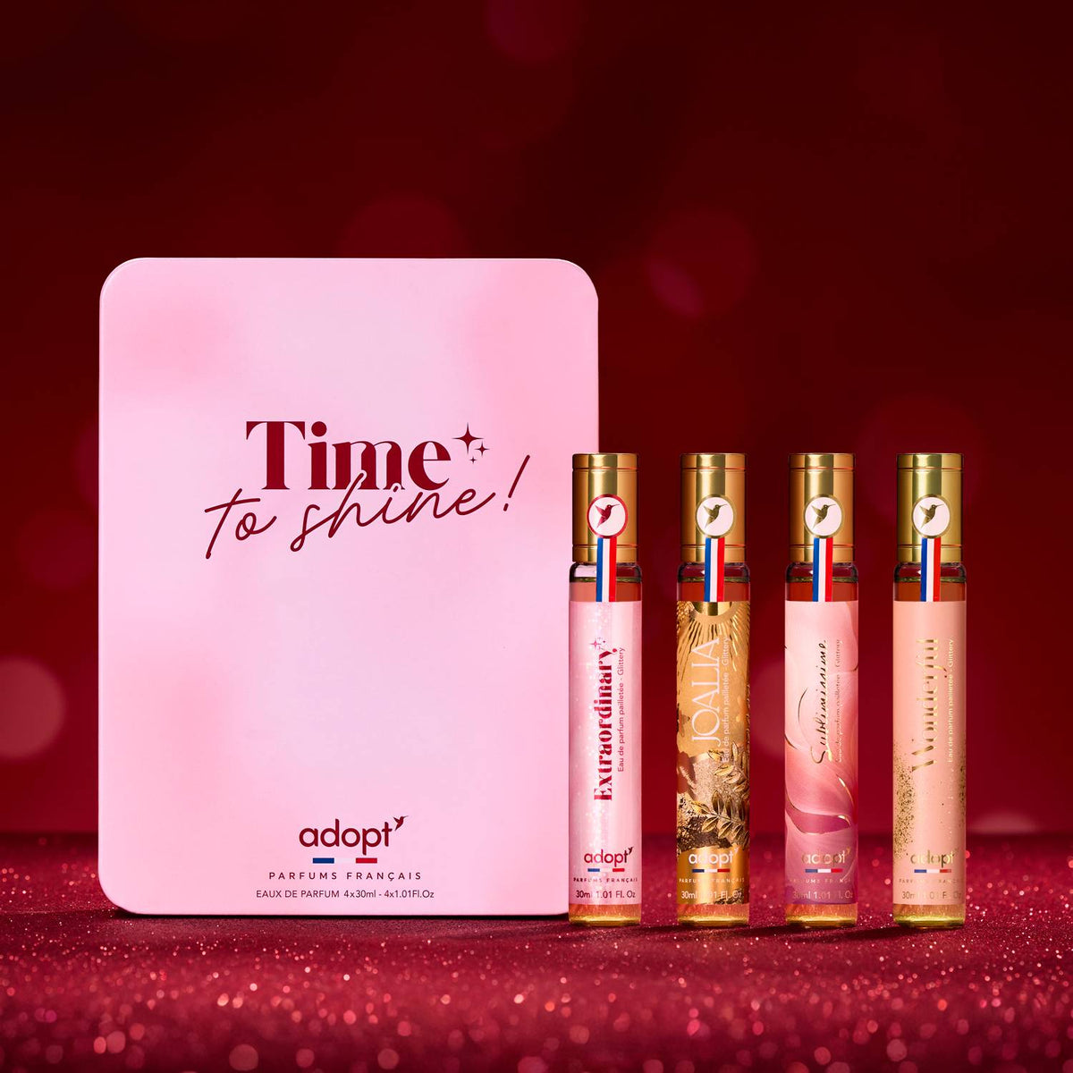 Coffret 4 x 30 ml Eaux de parfum - Extraordinary + Joalia + Wonderful + Sublimissime - Time to Shine