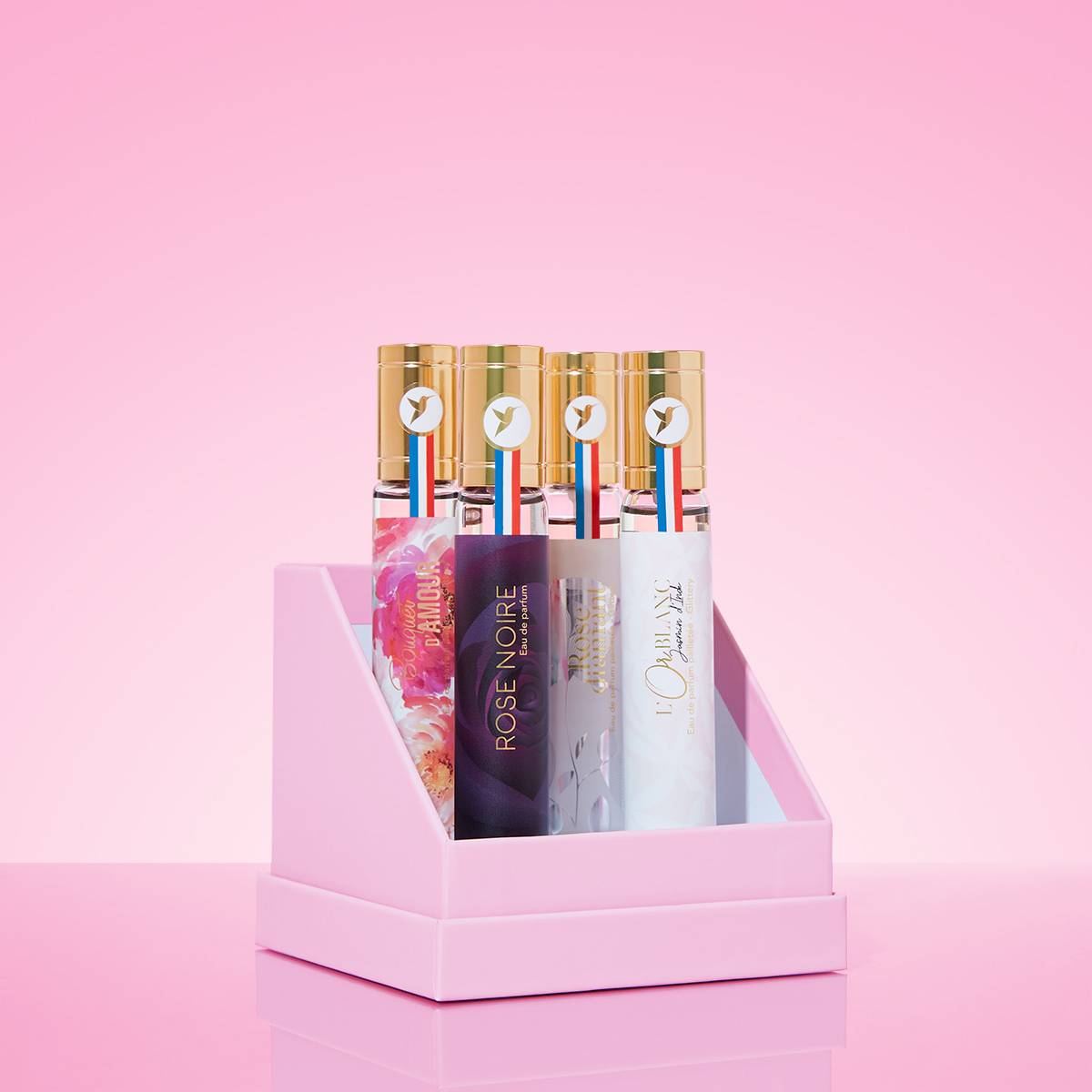 Flower Dream - Coffret 4 eaux de parfums Rose noire 30 ml + L'or blanc 30 ml + Bouquet d'amour 30 ml + Rose diamant 30 ml