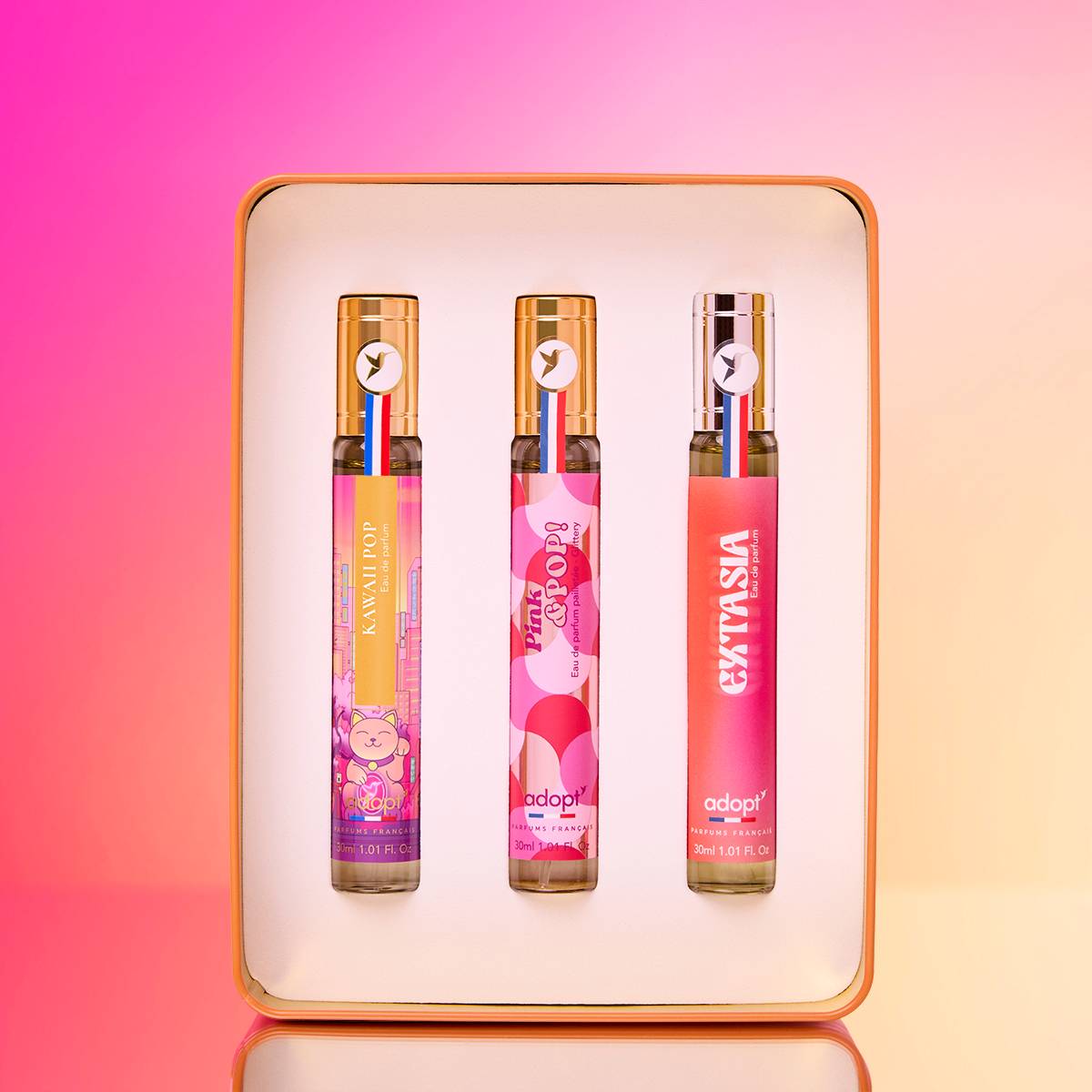 Coffret 3 x 30 ml Eaux de parfum - Kawaii Pop + Pink & Pop + Extasia - Good Pop Mood