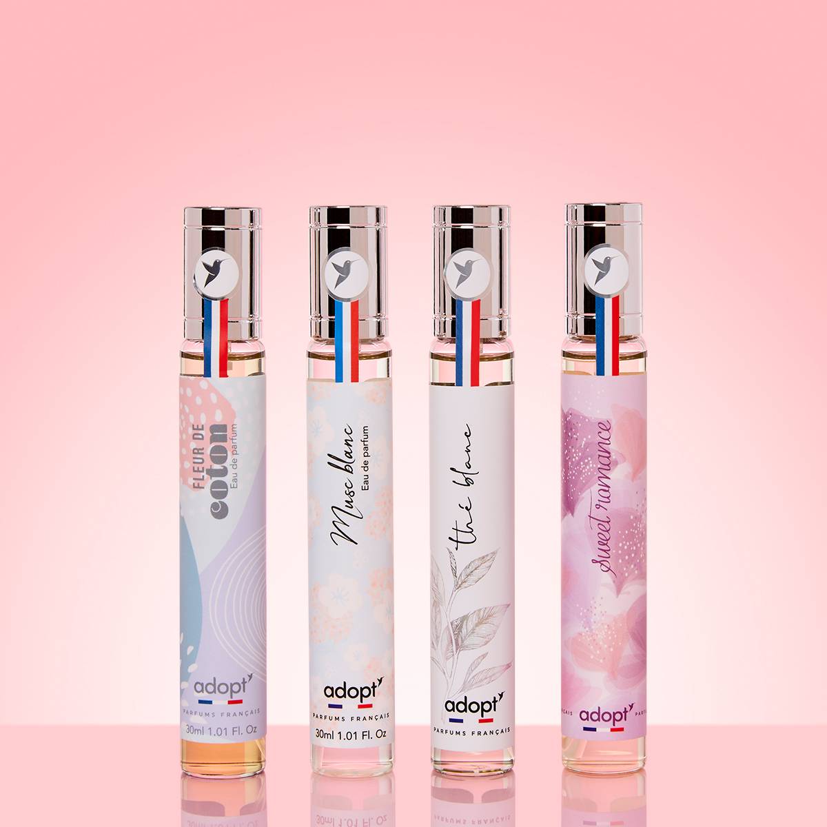 Instant Cocooning - Coffret 4 x eaux de parfum 30 ml Fleur de coton + Musc blanc + Thé blanc + Sweet romance