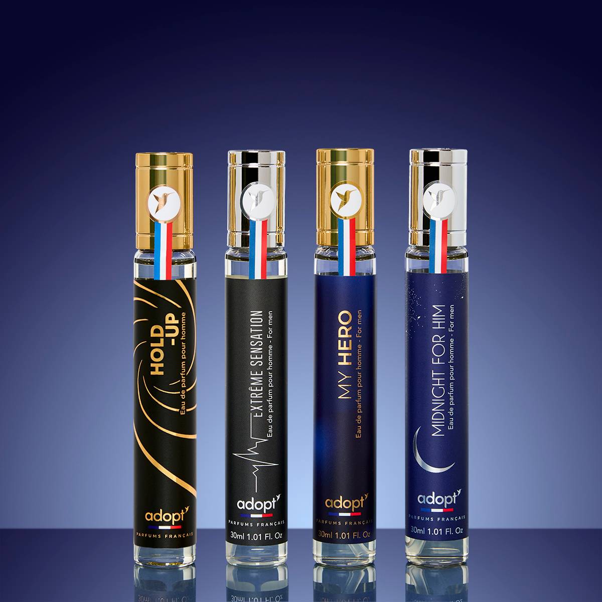 Midnight Code - Coffret 4 x eaux de parfum 30 ml Hold up + Extreme sensation + My hero + Midnight for him