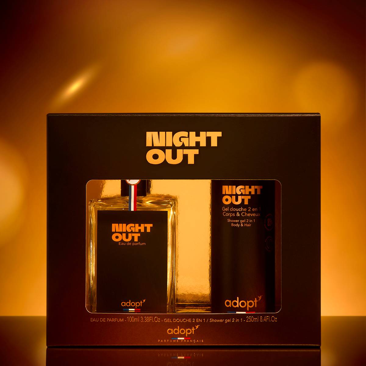 Coffret Eau de parfum 100 ml + Gel douche 250 ml - Night Out