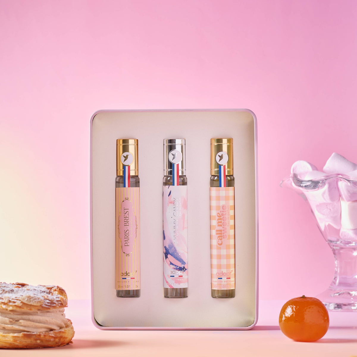 Coffret métal 3 eaux de parfum 30ml - Paris-Brest + Yummy Candy + Call me Sweetie - Pastry Crush