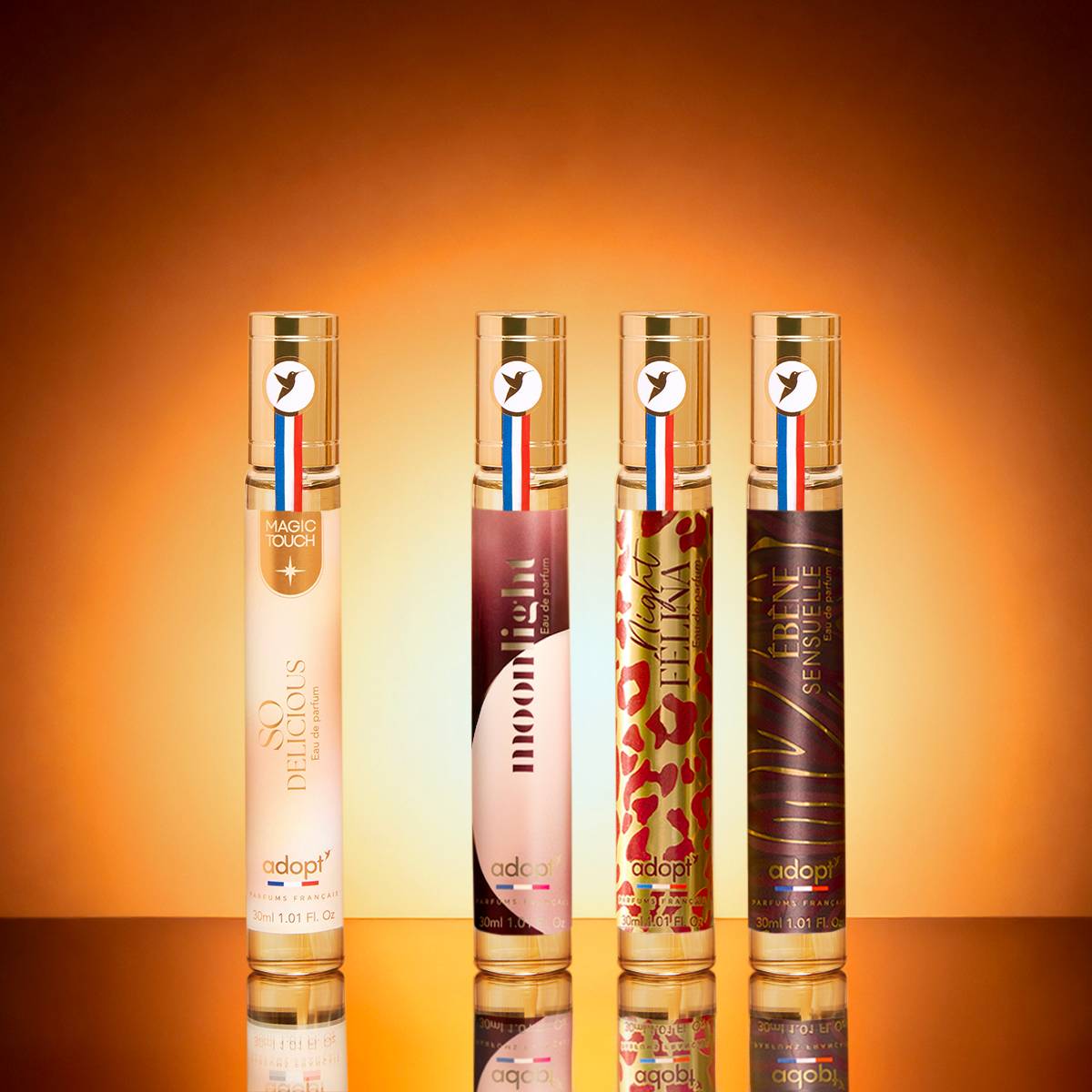 Coffret 4 eaux de parfums - So Delicious + Moonlight + Night Felina + Ebène sensuelle - So Delicious