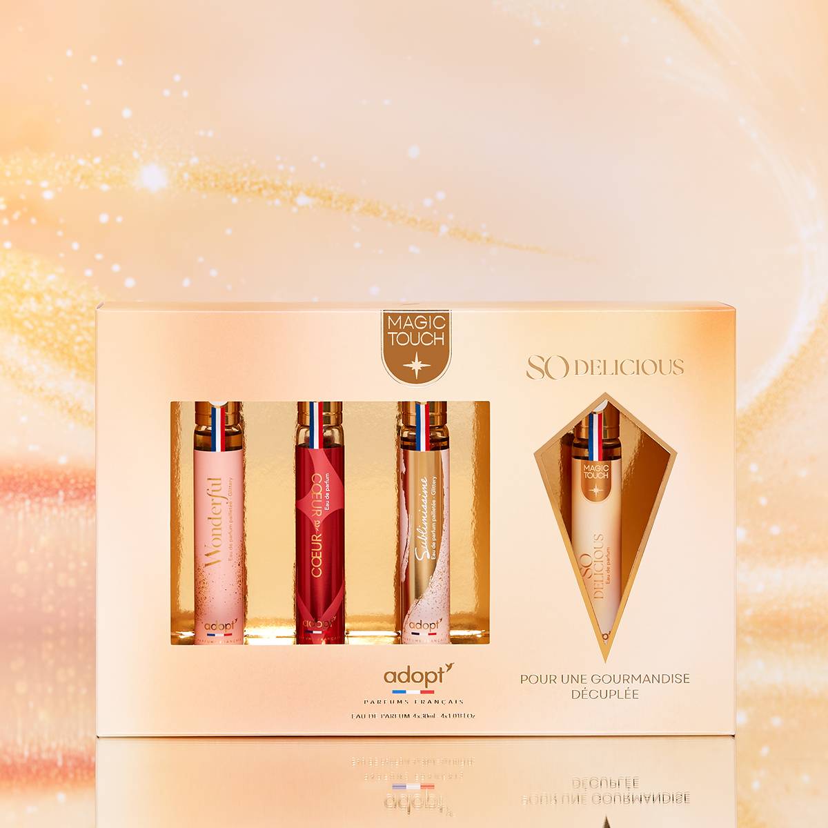 So Delicious - Coffret métal 4 eaux de parfums So Delicious 30 ml + Wonderful 30 ml + Coeur à coeur 30 ml + Sublimissime 30 ml