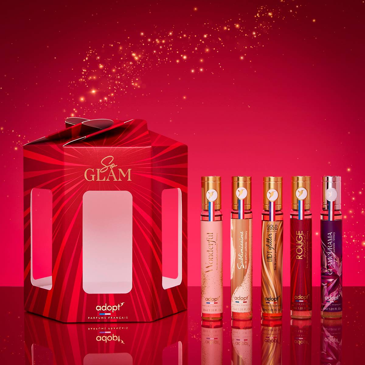 So Glam - Coffret commode 5 x eaux de parfums 30 ml
