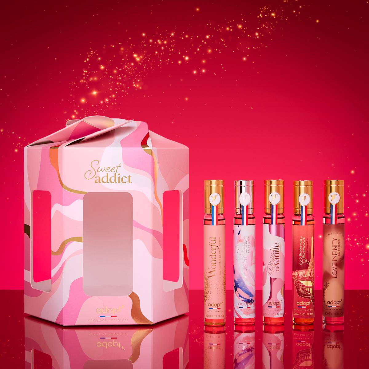 Sweet Addict - Coffret commode 5 x eaux de parfums 30 ml