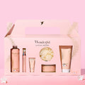 Coffret maxi eau de parfum 30 ml + gel douche 250 ml + lait corps 200 ml + crème pour les mains 30 ml + gommage au sucre 250ml + fleur de bain - Wonderful